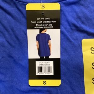 Ellen Tracy Tunic-length Carefree Knit Viscose T Shirt in Color Options l Small